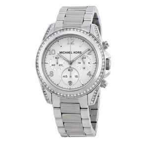 Michael Kors MK5165 Stainless Steel Blair Quartz Silver Women's Watch with box